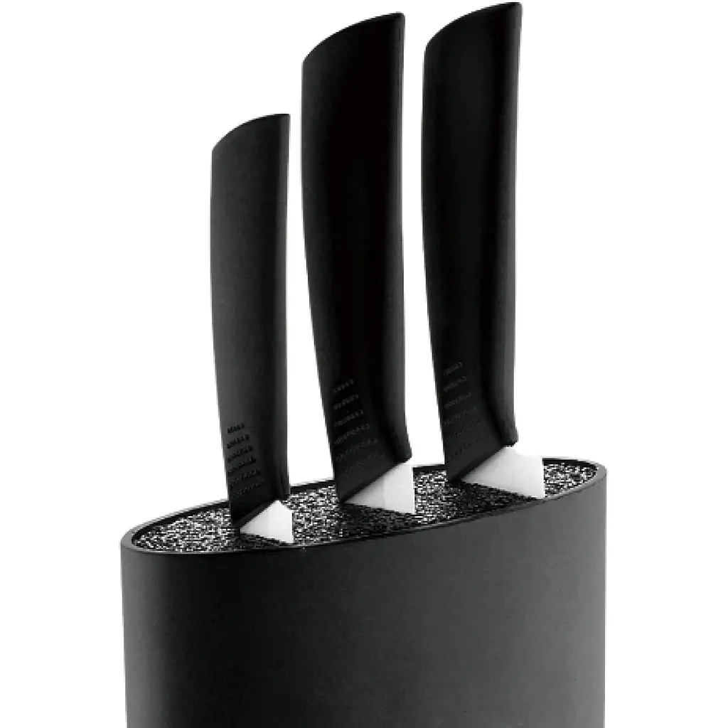 Підставка для ножів Bergner Black & white 15.6х6.6х22 см (BG-3997-BL) - фото 3