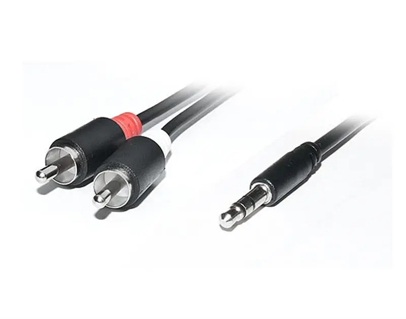 Аудіо-кабель Real-el Audio Pro 3.5 мм/2xRCA M/M 1.8 м чорний EL123500042 - фото 2