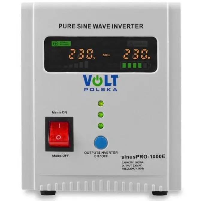 ИБП/инвертор Volt Polska SINUS PRO 1000E 12V 220V гибридный (3SP091012E) - фото 2