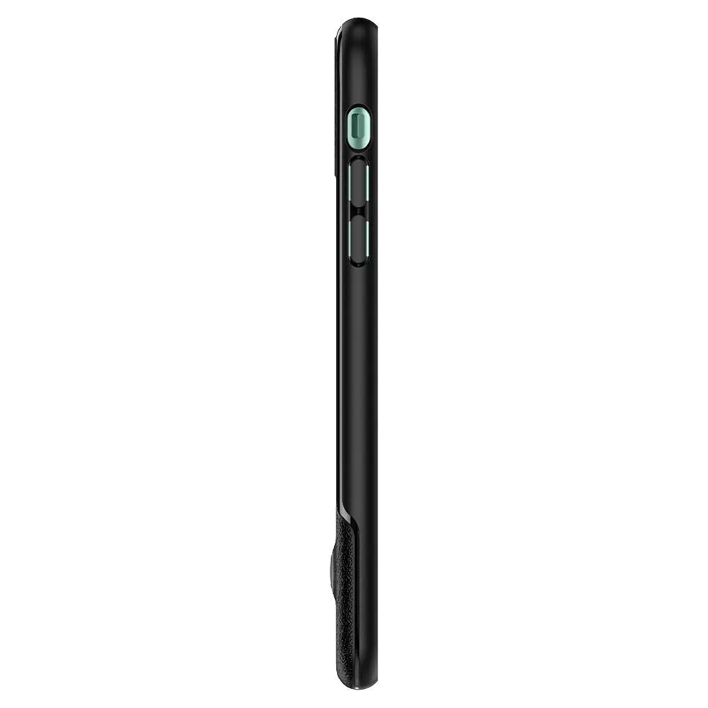 Чохол прозорий протиударний із підставкою Spigen Slim Armor Essential S Ultra Hybrid 076CS27085 для iPhone 11 (6.1") Black - фото 4