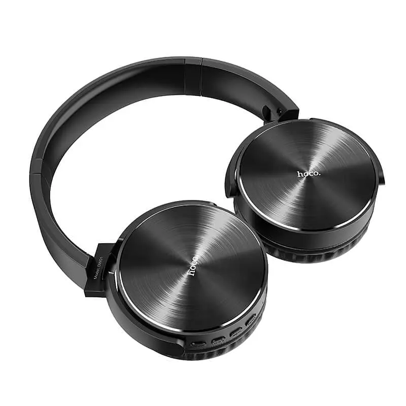 Наушники Bluetooth Hoco DW01 Foldable headphones |BT5.0, TF, AUX, 4Hours| black - фото 2