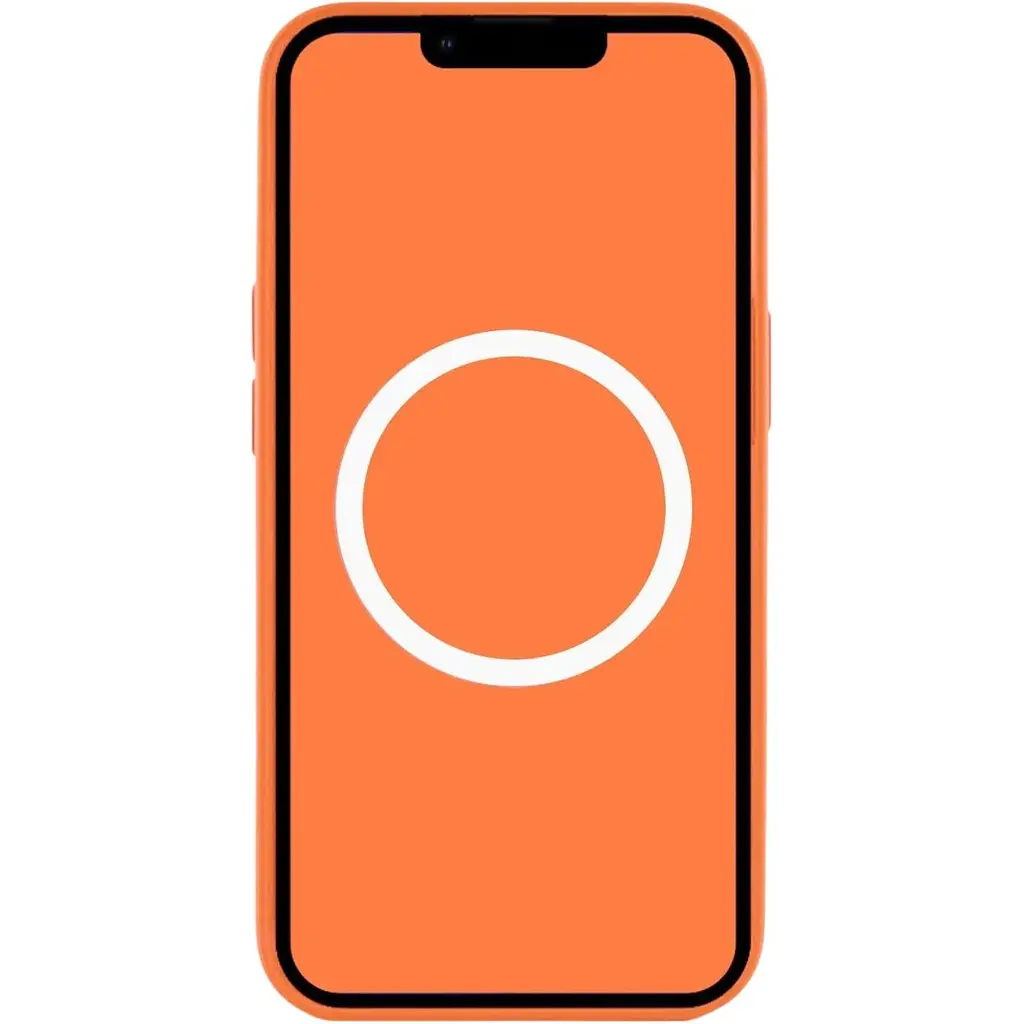 Чохол Silicone Case with Button, Animation & MagSafe для Apple iPhone 17 Orange AAA [172566] - фото 3