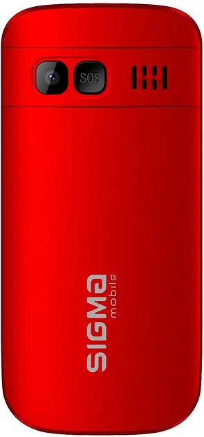 Кнопковий телефон Sigma mobile Comfort 50 Easy (CF115) Type-C червоний - фото 2