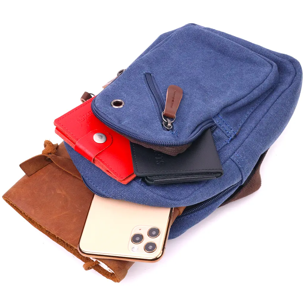 Сумка Vintage через плече з щільного текстилю 15х22х6 см Vintage 15х22х6 см sum0021427 - фото 6