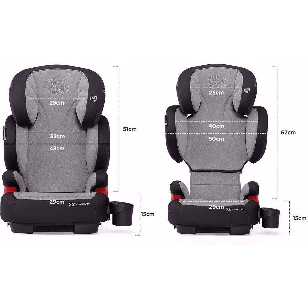 Автокрісло Kinderkraft 15-36 кг IsoFix Unity Grey - фото 7