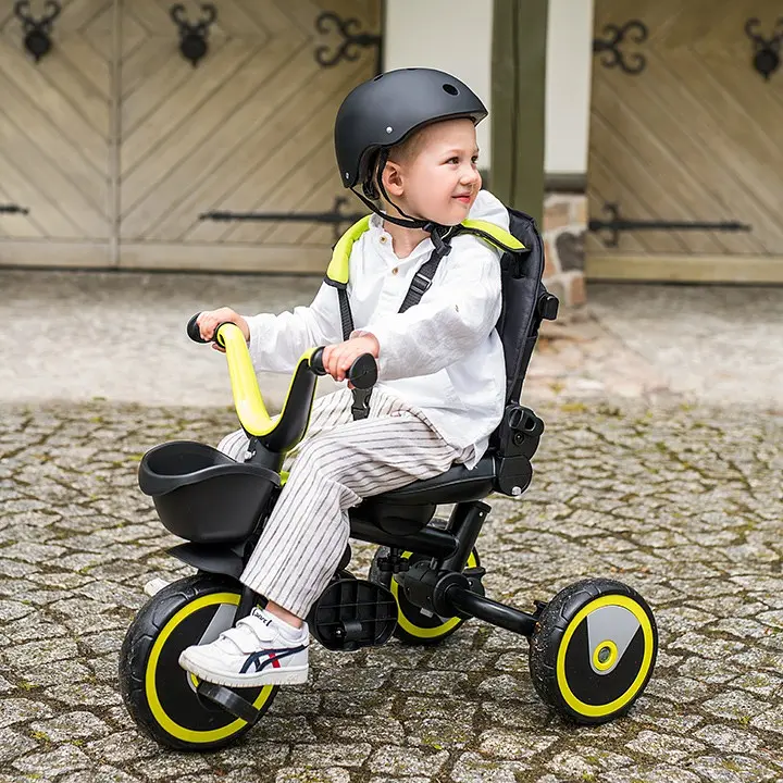 Дитячий триколісний велосипед MoMi Invidia 5 в 1 з батьківською ручкою blue navy (4069) - фото 9