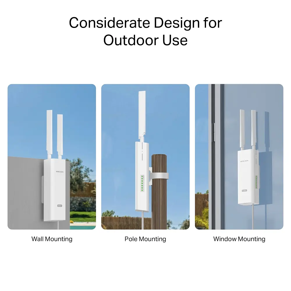 Mercusys Маршрутизатор MB118-4G N300, 4G/LTE, 1xFE LAN, outdoor - фото 8