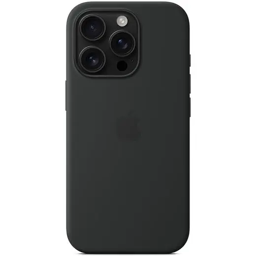 Силіконовий чохол CasePro Silicone Case with MagSafe Black для iPhone 16 Pro - фото 4
