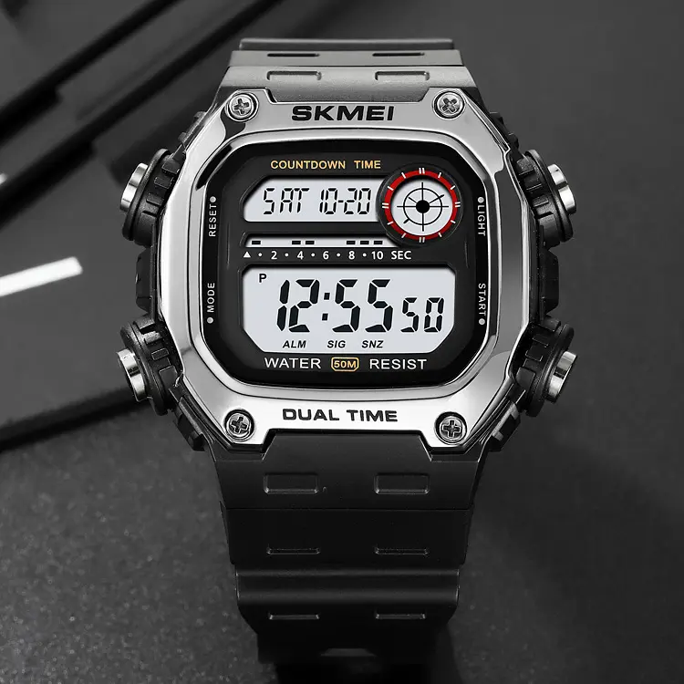 Наручний годинник чоловічий 2126SIBK Silver-Black Skmei acs0030249 - фото 5