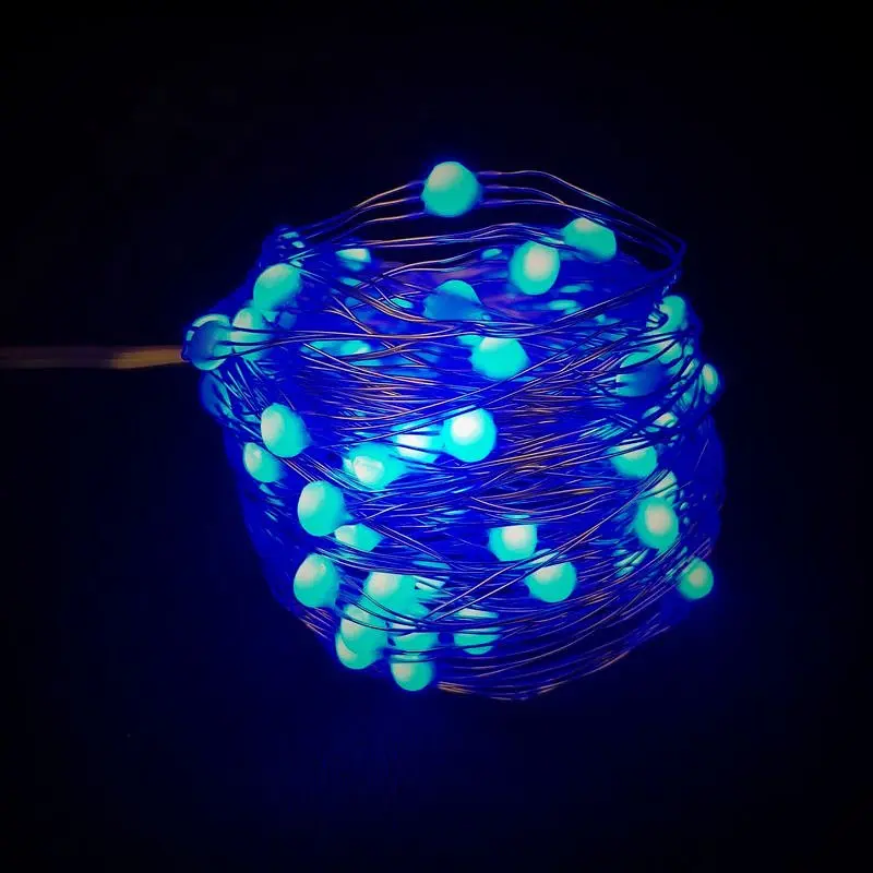 Гірлянда Smart led 100 крапель 10 м з пультом, 12 режимів, 16 кольорів - фото 3