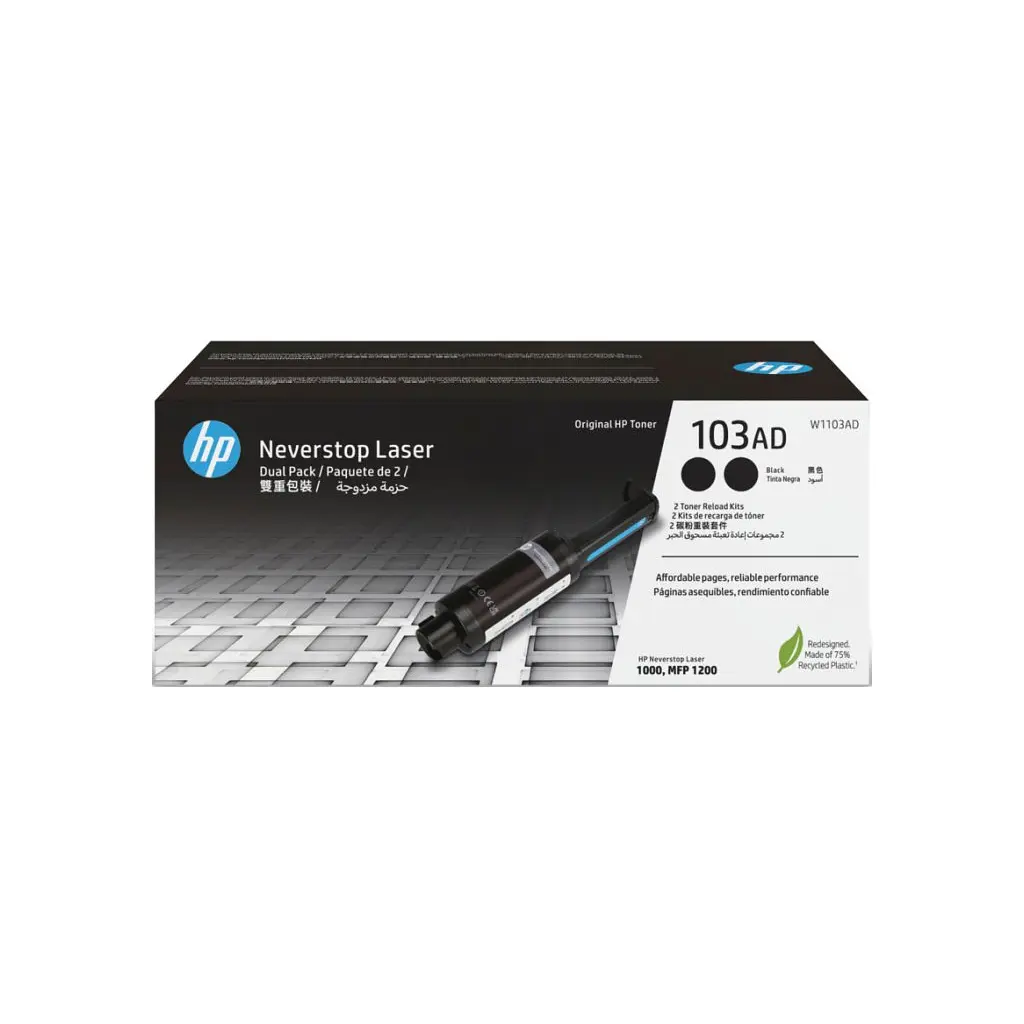 Тонер-картридж HP Neverstop 103AD Toner Reload Kit 2-Pack (W1103AD) - фото 2