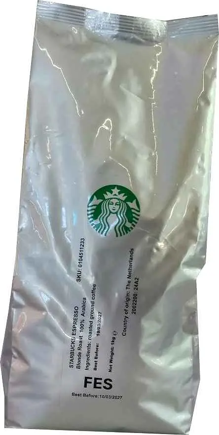 Кава мелена Starbucks Esoresso 1 кг (1234567890129)