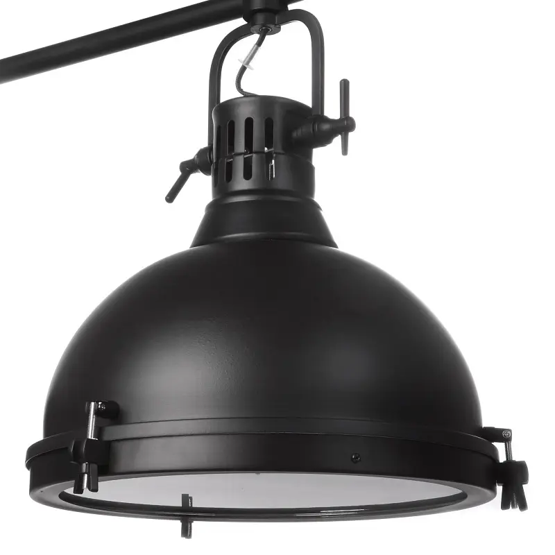 Люстра Brille лофт підвісна E27 60W BK (BL-159S/3) - фото 2