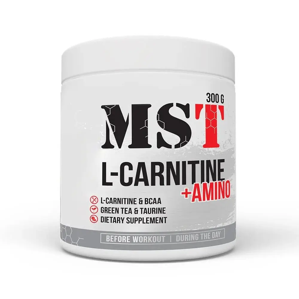 Жироспалювач MST Nutrition L-Carnitine + Amino, 300 грам - Лімончело