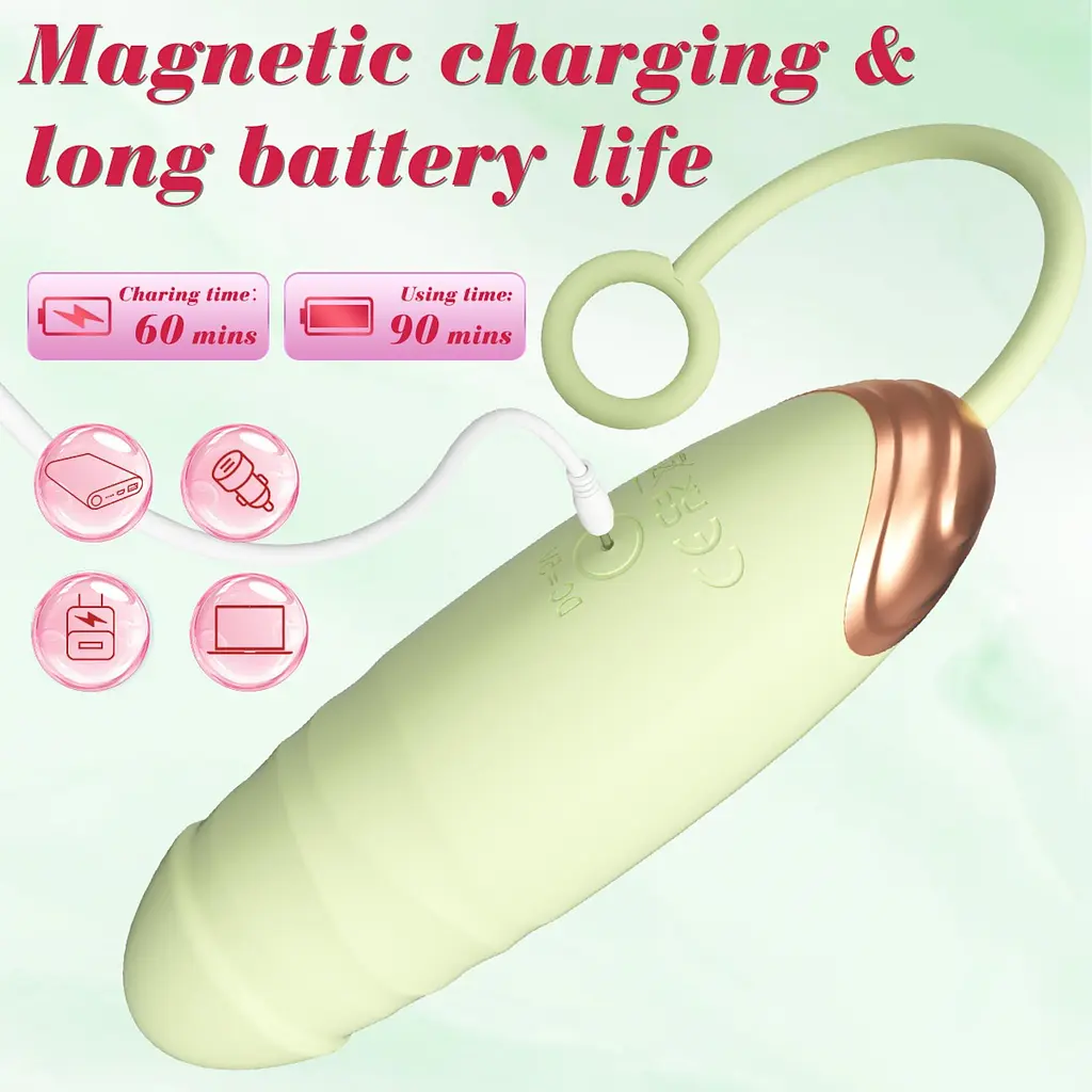 Віброяйце B-Series Fox Love Egg 21 см (зелений) - фото 10