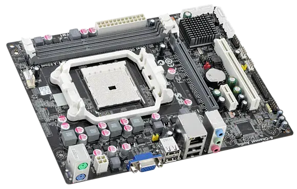 Материнская плата Elitegroup A55F-M3 Socket FM1 (A55F-M3) Б/У - фото 2