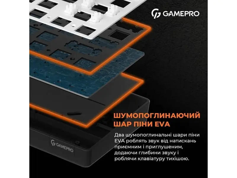 Клавіатура GamePro MK130 Outemu Red Hot-Swap Switch Black (MK130R) - фото 10