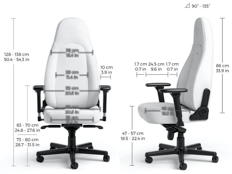 Крісло геймерське Noblechairs Icon Series White Edition (NBL-ICN-PU-WED) - фото 6