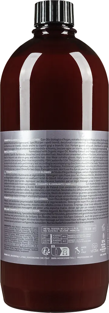 Шампунь для сяйва світлого волосся Nook RITUAL BLONDE 1000 мл - фото 2