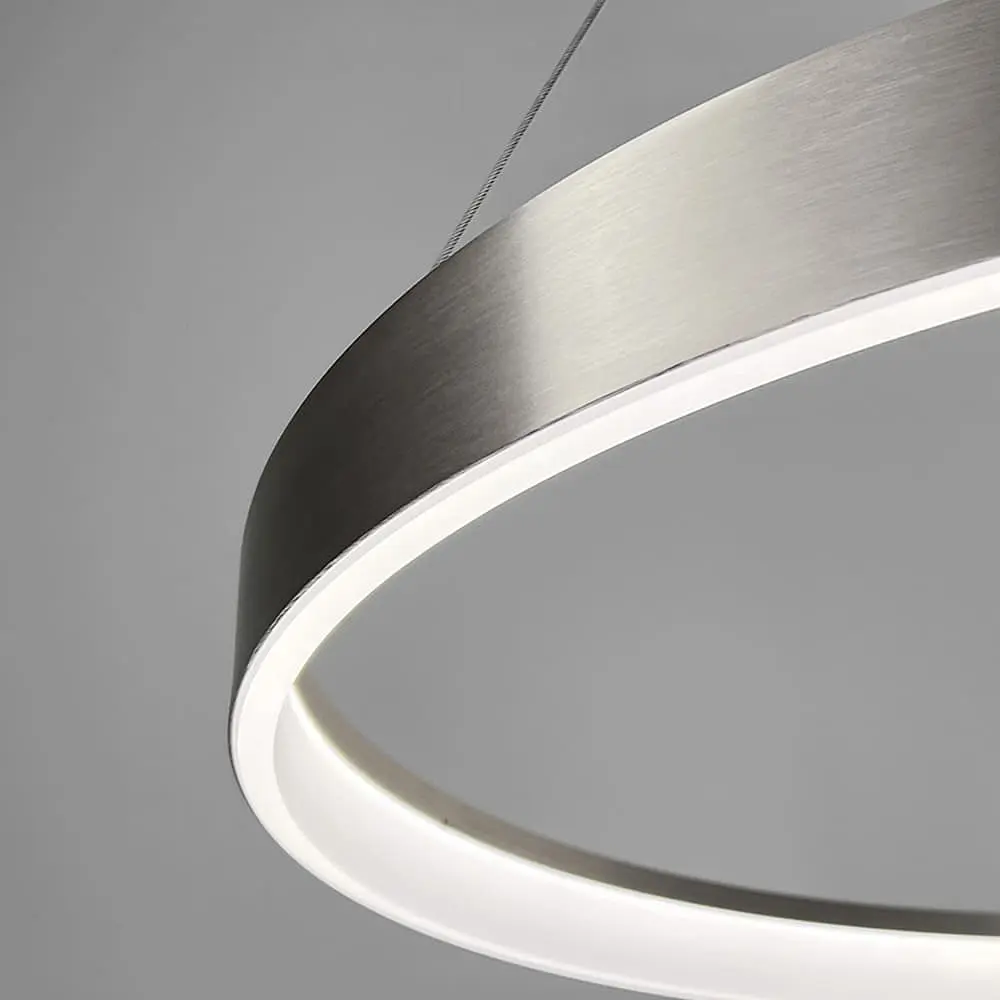 Современная кольцевая люстра в сатиновом каркасе Ø 60 см Ст. MJ262-600 Carmine | Line F - фото 3