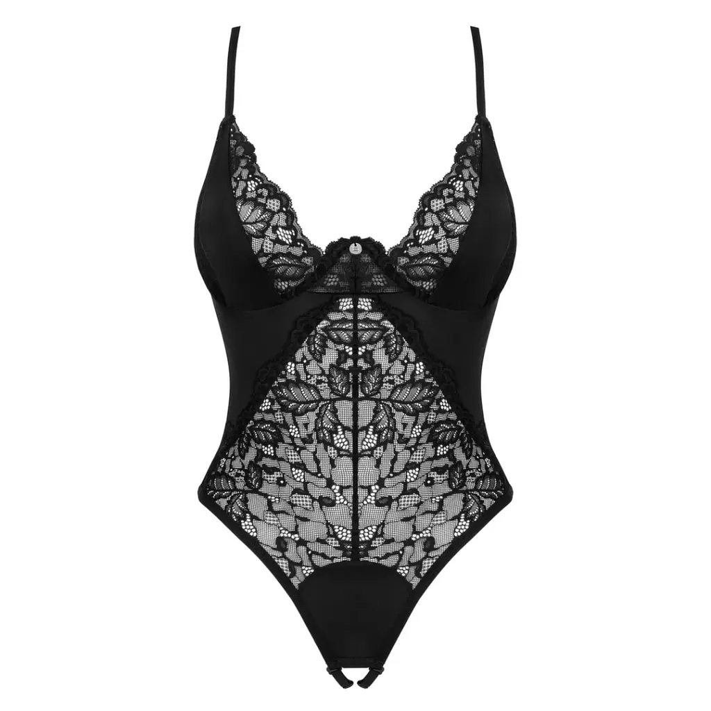 Боди Obsessive Bellastia otwarte XL/2XL (черный) - фото 4