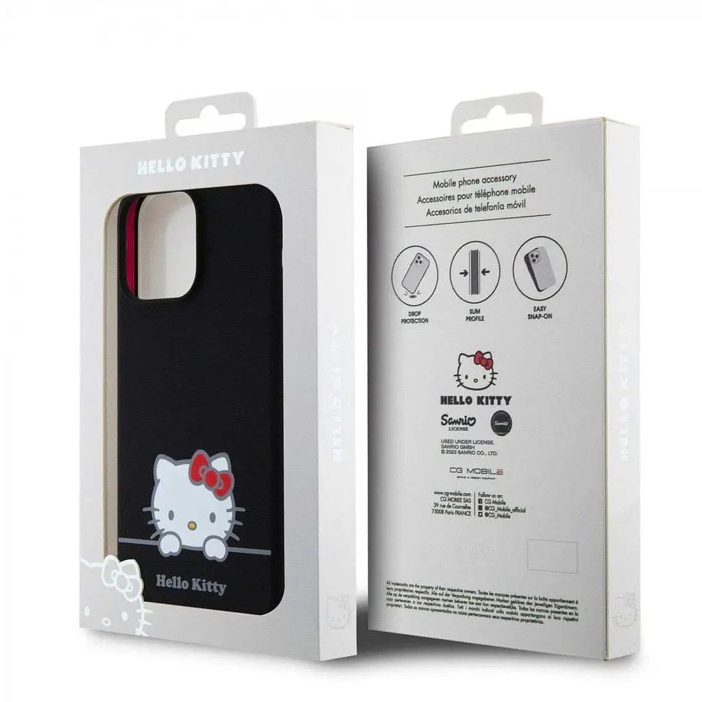 Чохол Hello Kitty Liquid SilicOne Daydreaming Logo для iPhOne 15 Pro Max Black (57983116915) - фото 7