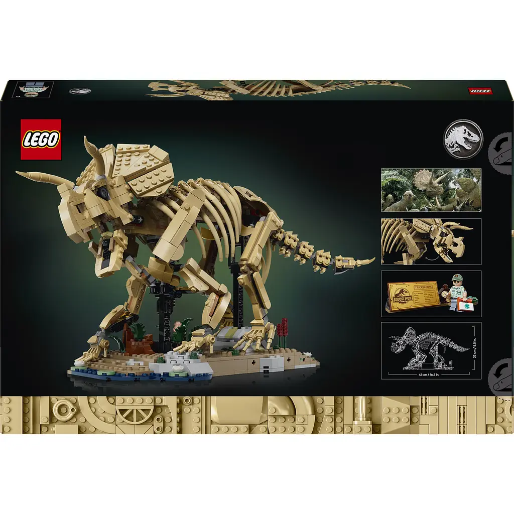Конструктор LEGO Jurassic World Скамʼянілості динозаврів: трицератопс (77985) - фото 3