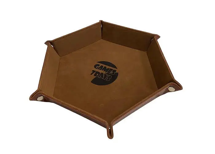 Настільна гра Games 7 Days Лоток для кубиків Hexagon dice tray - Brown (g7dhexdt03) - фото 2