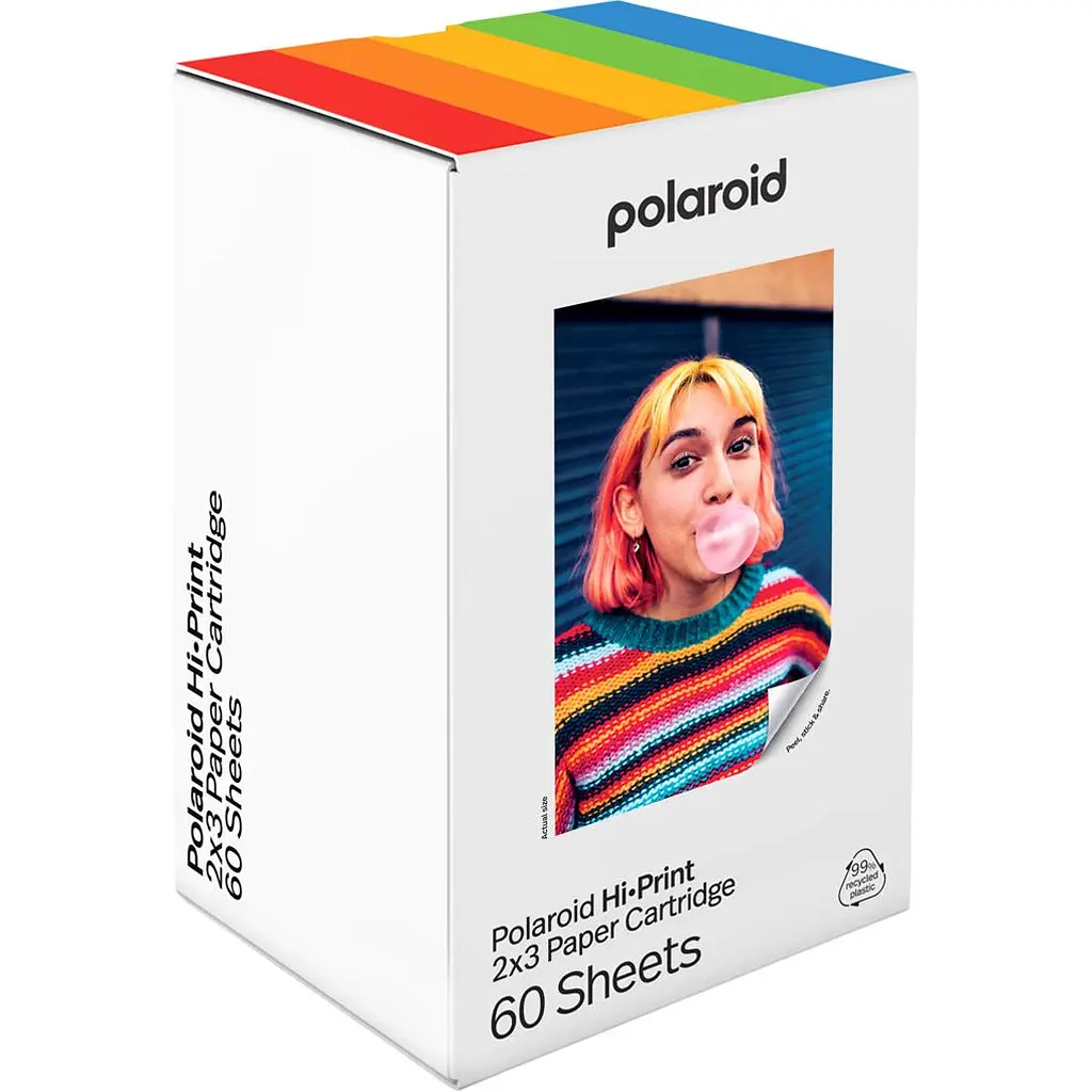 Папір для фотопринтера Polaroid Hi-Print 2.1х3.4` 60шт (6356) [112979] - фото 2