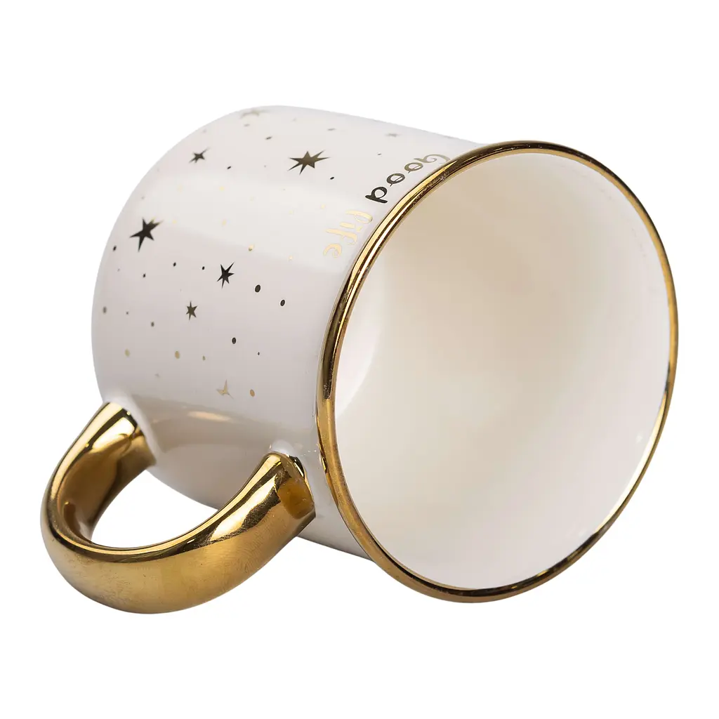 Чашка керамическая Liling Rongxiang Ceramic Good life 320 мл белая RX-N231506W - фото 3