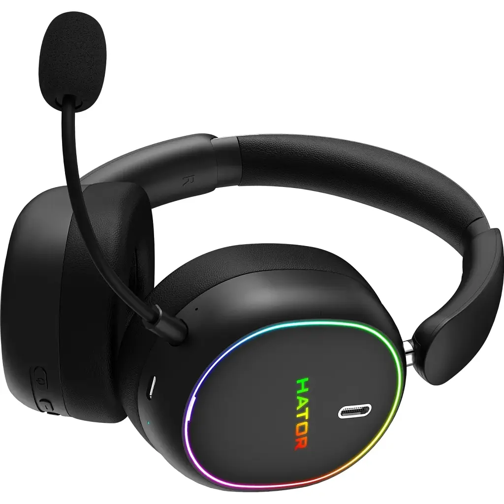 Навушники Hator Phoenix 2 Wireless Hi-Res SyncHUB connection Black (ESH40) - фото 7