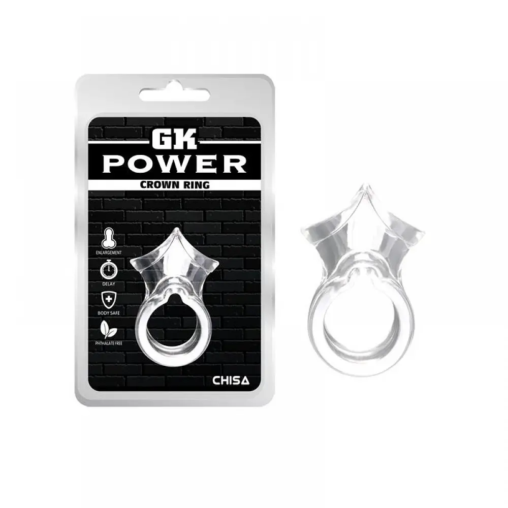 М'яке еластичне ерекційне кільце Chisa GK Power Crown Ring, 3.5 см