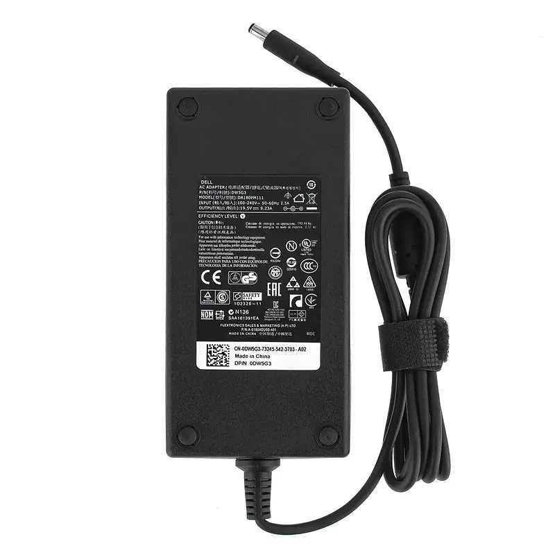 Блок живлення для ноутбука DELL 19.5V 9.23A 180W 4.5x3.0-PIN чорний RECTANGULAR - фото 2