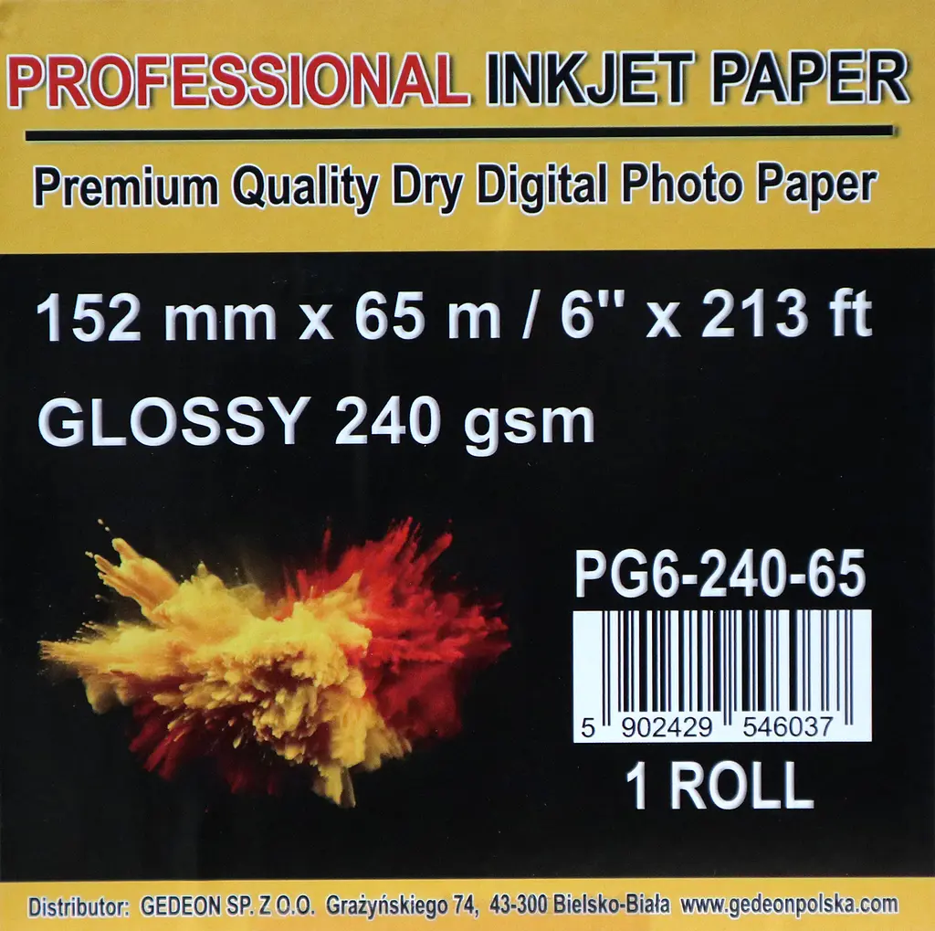Фотопапір Professional Inkjet Paper 152mm*65m GLOSSY