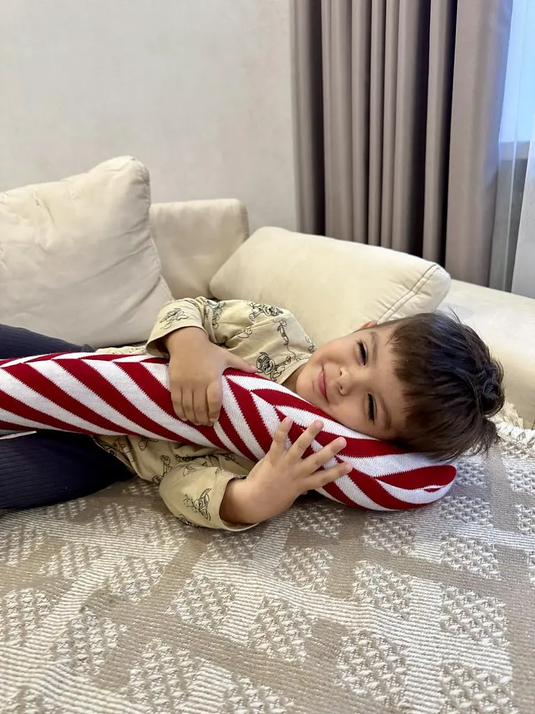 Декоративна подушка Прованс новорічна Тростина 60 см (38425) - фото 4