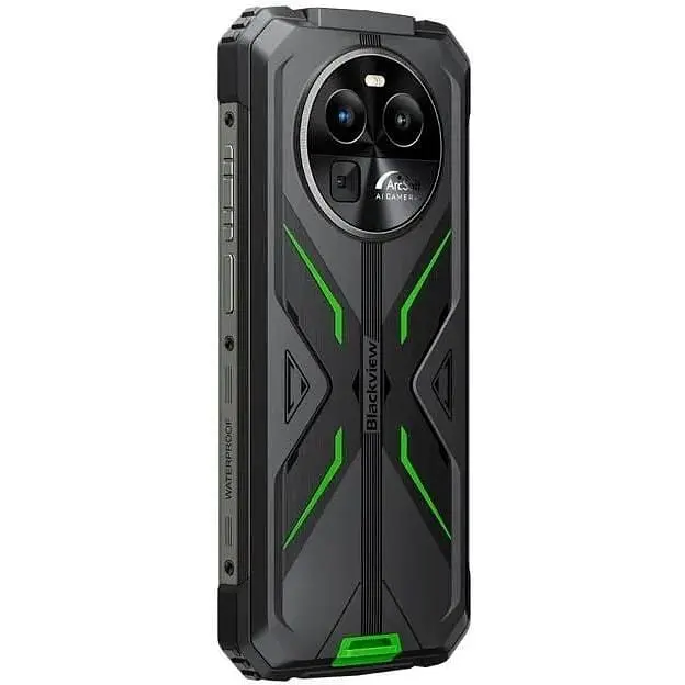 Смартфон Blackview BV8100 8/256GB акумулятор 8800 мАг чорно зелений - фото 4