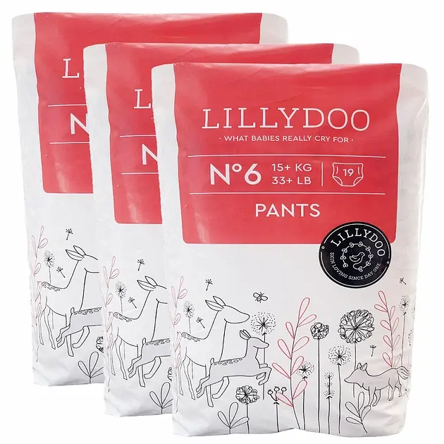 Підгузки-трусики LILLYDOO 6 (15+ кг), 57 шт