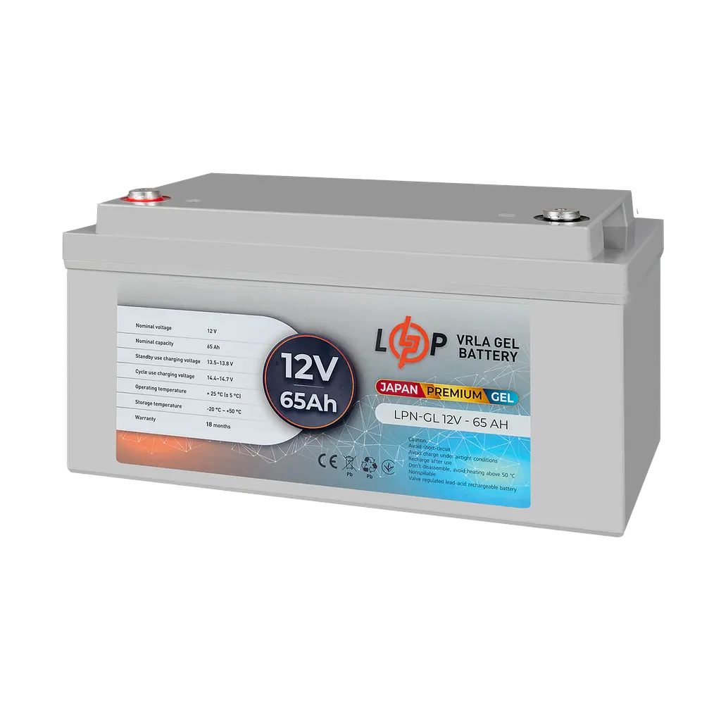 Акумулятор гелевий LPN-GL 12V - 65 Ah - фото 3