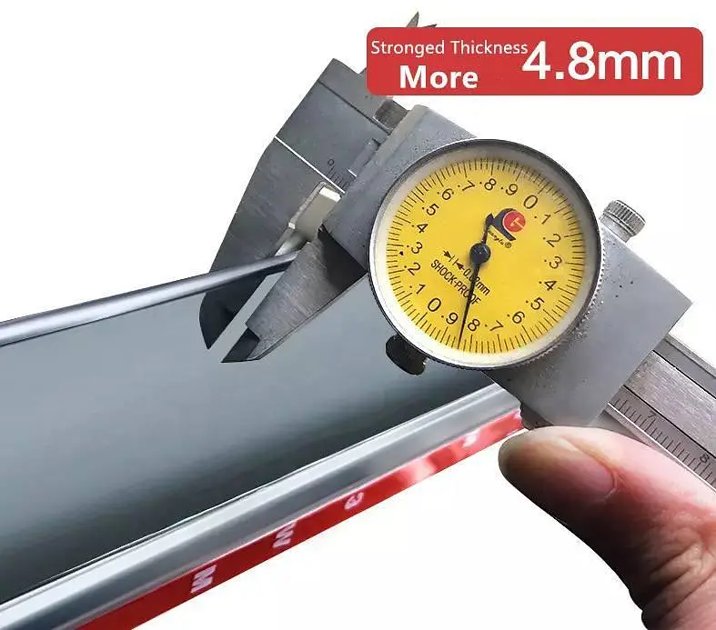 Дефлектори вікон вітровики Benke для Volkswagen Passat B7 / B8 Седан 2011- USA Хром Молдинг Із Нержавіючої Сталі 3D - фото 2