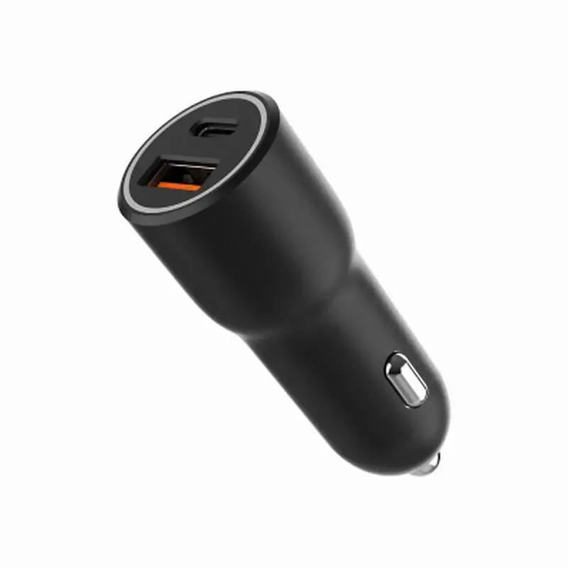 Зарядний пристрій Gembird 1xUSB-C PD20W + 1xUSB QC3.0 car adapter black (TA-UC-AC2PDQC38-CAR-01) - фото 5