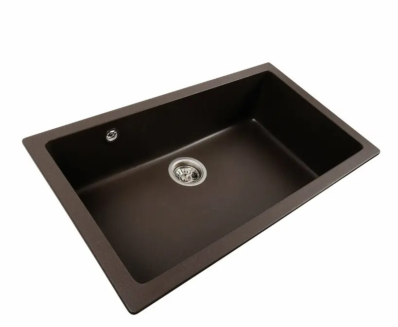 Кухонна мийка Platinum 7945 PARUANA матова Темна скеля (SP000039657) - фото 4