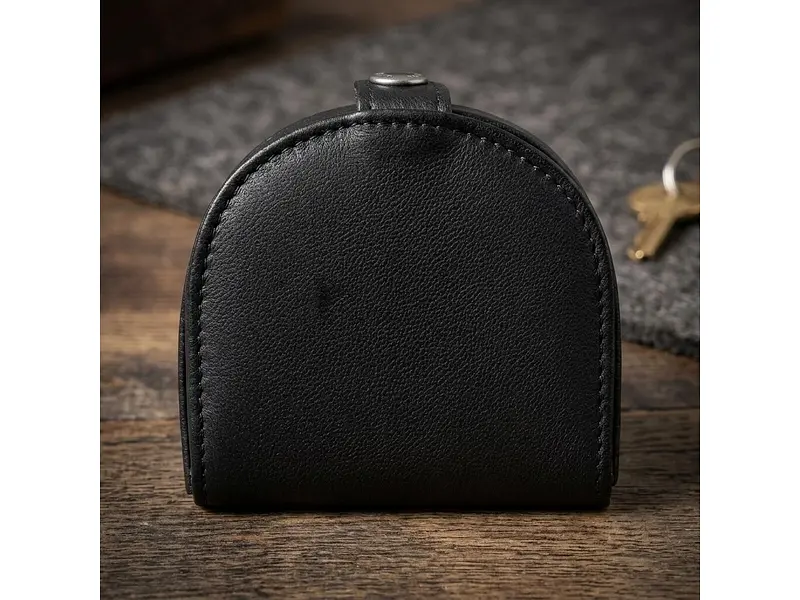 Жіноча монетниця із натуральної шкіри Cortina 5070 nero Чорна 8x7x2 см TONY PEROTTI acs0032496 - фото 4