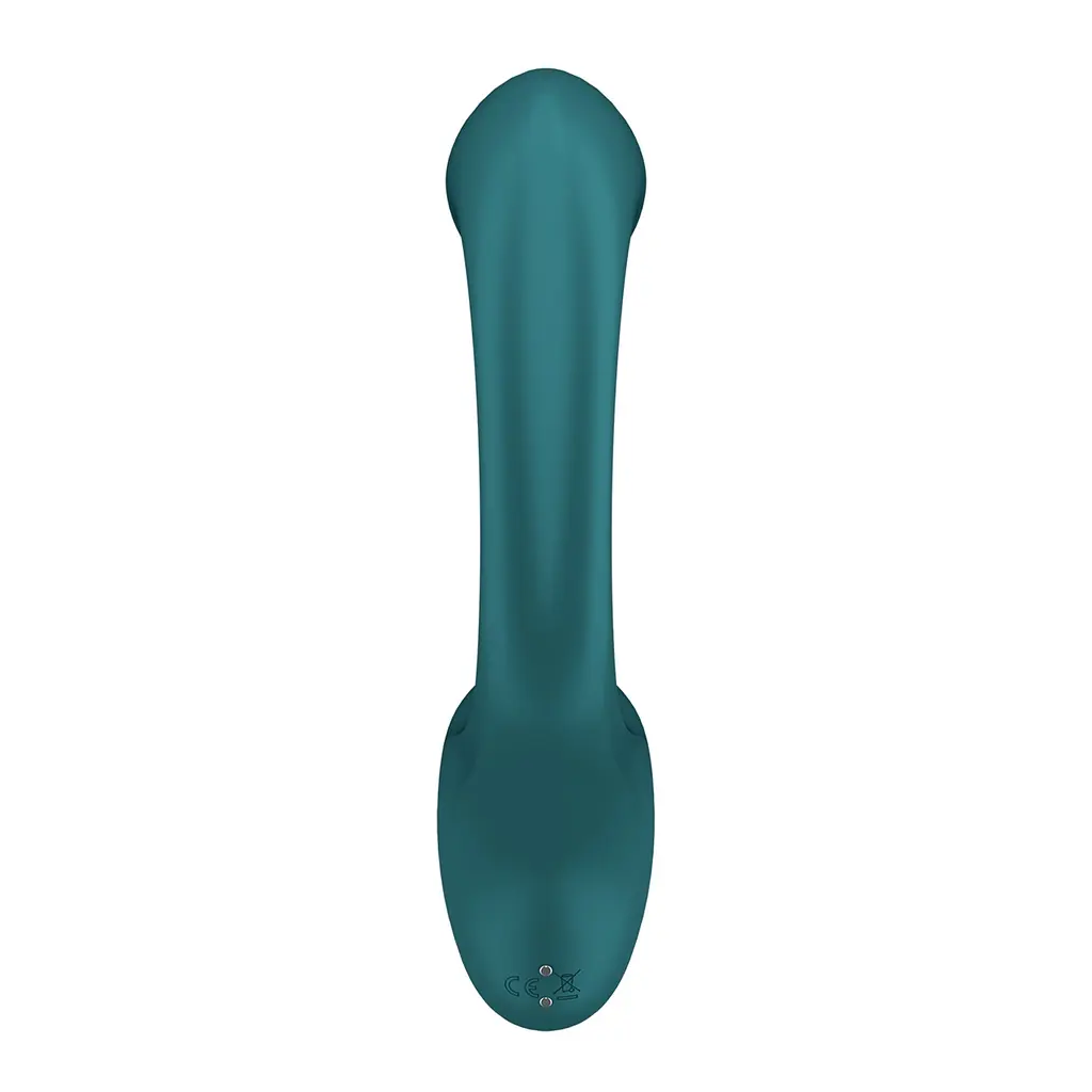 Вагінально-кліторальний вібратор Satisfyer G for Goddess 2 Bottle Green, 2 мотори - фото 4