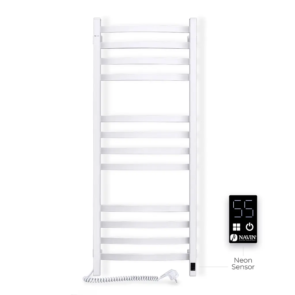 Електрична рушникосушка Navin Avalon 480x1200 Sensor ліва, біла 10-043153-5010, Білий, Ліве, Електронний - фото 3