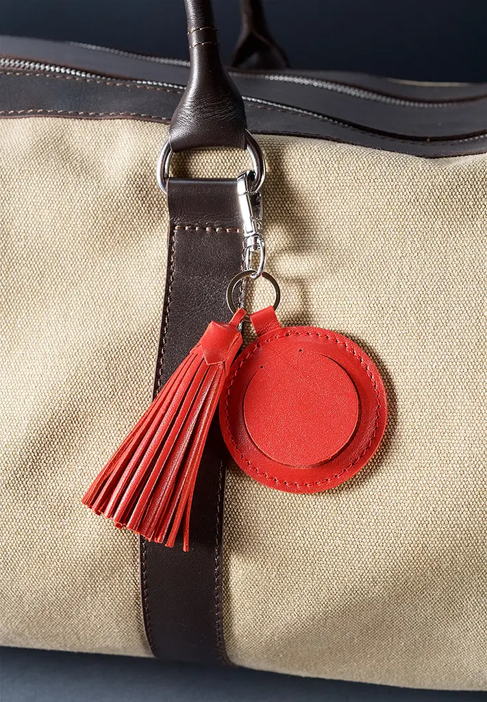 Брелок-підвіска з дзеркальцем 1.0 червона - фото 3