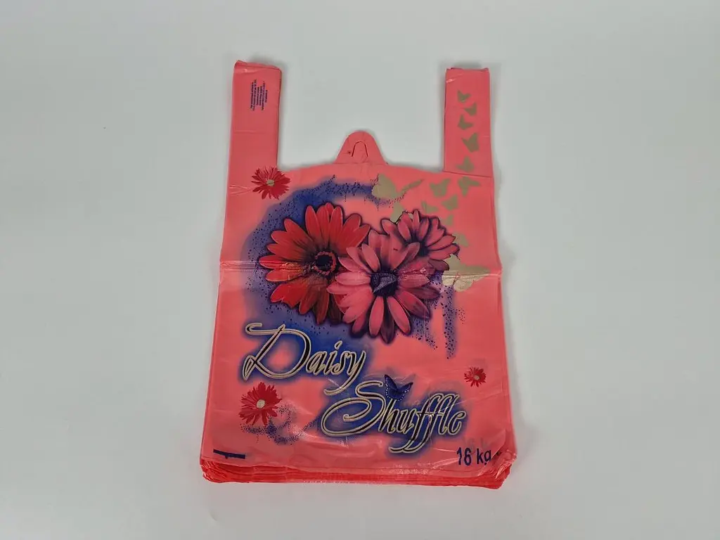 Пакет майка поліетиленова з малюнком 29х46 GS "Daisy Shuffle" рожева 250 шт/уп. - фото 9