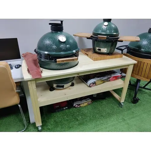 Стол для гриля Grilli Primo Big Green Egg Kamado Joe деревянный (009693) - фото 2
