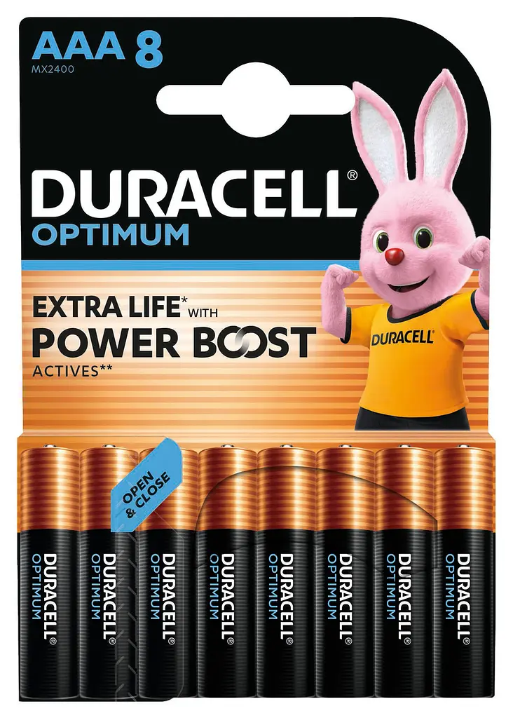 Лужні батарейки Duracell Optimum AAA, 8 шт. (6835423) - фото 5