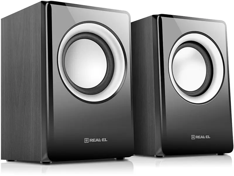 Колонки для комп'ютера REAL-EL S-215 2.0 Black - фото 3