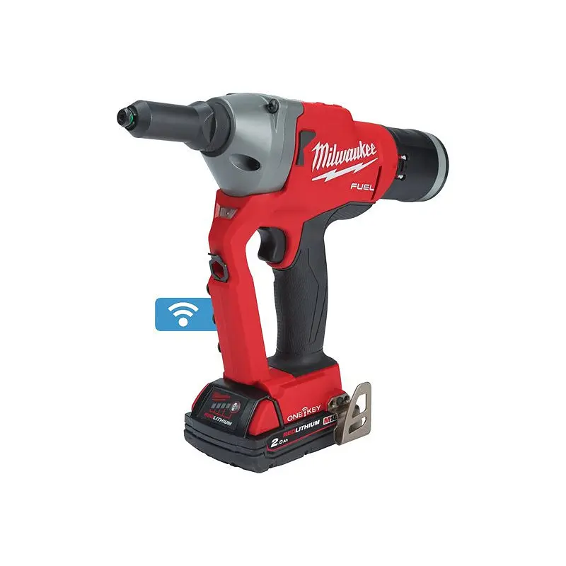 Заклепник акумуляторний безщітковий MILWAUKEE M18 ONEFPRT-202X, діаметр заклепок 4,8-7,0мм (зарядний.пристрій М12-18 FC, 2 аку - фото 3